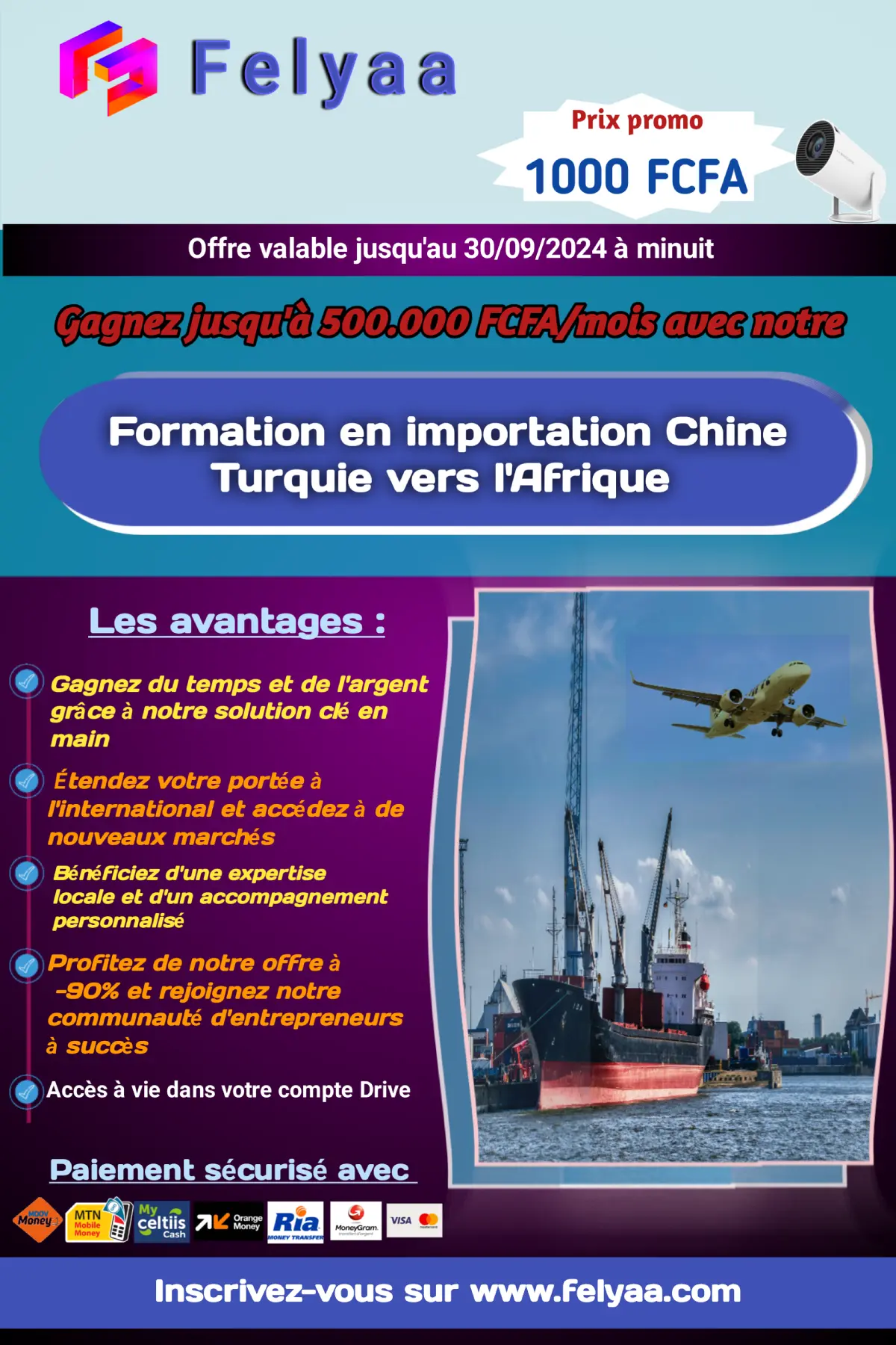 Importation Chine, Turquie vers l'Afrique