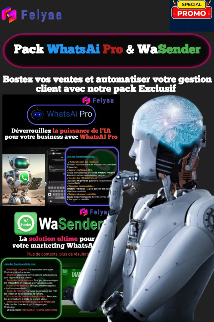 Pack logiciels WhatsAi pro & WaSender